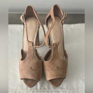 Jessica Simpson platform open toe shoe